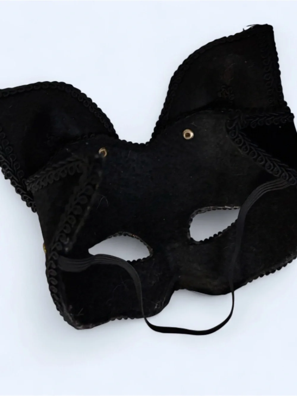 Black & Gold Cat kids or women’s Masquerade Mask - Fashion Accessory
